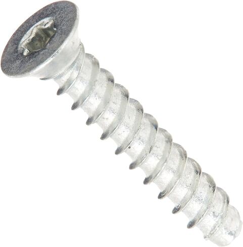 Small Parts 0208LTF Steel Thread Rolling Screw for Plastic, Zinc Plated, 82 Degree Flat Head, Star Drive, #2-28 Thread Size, 1/2" Length (Pack of 100) in Saudi Arabia