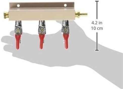 CPG224 Air Distributor 5/16", CO2 Manifold - 4 Way in Saudi Arabia