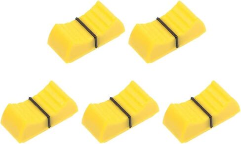 Fielect 10Pcs Straight Slide Potentiometer Flat Push Knob Insert Shaft Plastic 8x1.2mm Black in Saudi Arabia