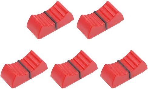 Fielect 10Pcs Straight Slide Potentiometer Flat Push Knob Insert Shaft Plastic 8x1.2mm Black in Saudi Arabia