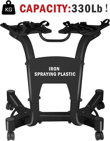 Adjustable Dumbbell Stand 330LBS Dumbbell Rack Standard Metal Dumbbell Holder Weight Rack Storage Stand for Home Gym(Only Stand) in Saudi Arabia