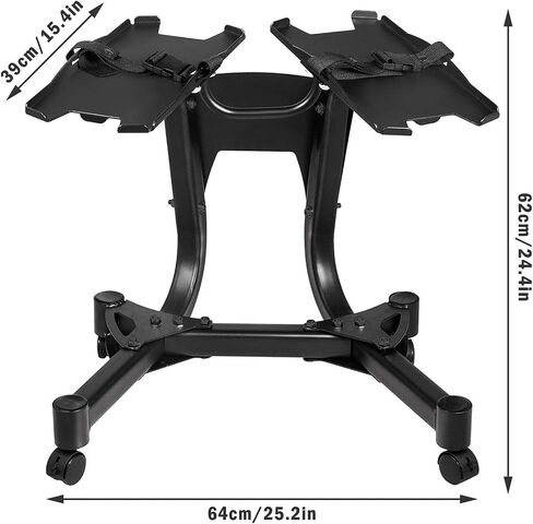 Adjustable Dumbbell Stand 330LBS Dumbbell Rack Standard Metal Dumbbell Holder Weight Rack Storage Stand for Home Gym(Only Stand) in Saudi Arabia