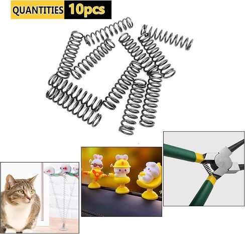 10pcs Compression Spring,Steel Mechanical Compression Springs for Shop and Home Repairs,10mm OD,1.2mm Wire Diameter,40mm/1.57" Length in Saudi Arabia