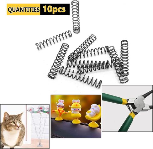 10pcs Compression Spring,Steel Mechanical Compression Springs for Shop and Home Repairs,10mm OD,1.2mm Wire Diameter,40mm/1.57" Length in Saudi Arabia