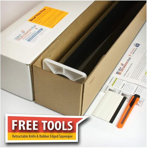 BDF NA35 Window Film Sun Control and Heat Rejection Black (Medium) - 24in X 14ft in Saudi Arabia