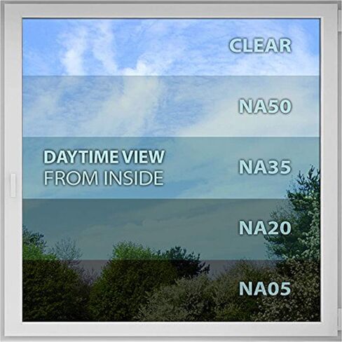 BDF NA35 Window Film Sun Control and Heat Rejection Black (Medium) - 24in X 14ft in Saudi Arabia