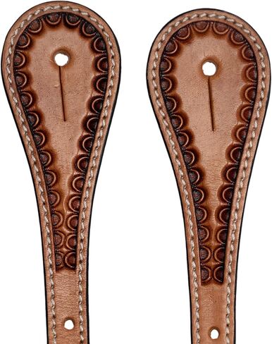 Border Tooled Leather Spur Straps for Horse Riders in Saudi Arabia