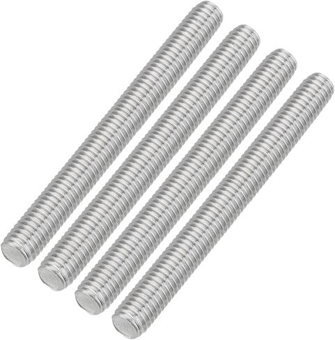 uxcell 8Pcs Fully Threaded Rod, M6 x 80mm 304 Stainless Steel Right Hand Thread Bar Studs M6-1 Thread Pitch for Furniture Machinery Assembly in Saudi Arabia