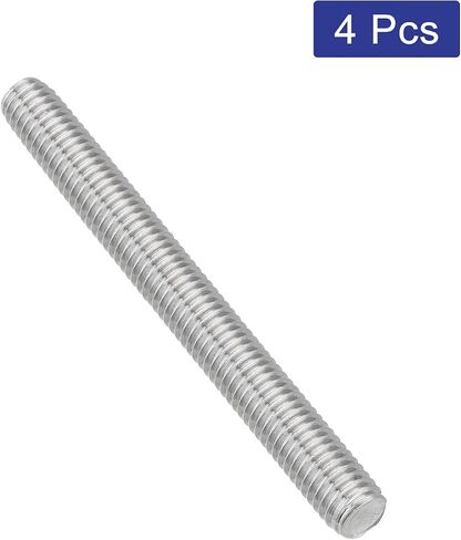 uxcell 8Pcs Fully Threaded Rod, M6 x 80mm 304 Stainless Steel Right Hand Thread Bar Studs M6-1 Thread Pitch for Furniture Machinery Assembly in Saudi Arabia