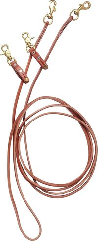 Tough 1 Split Reins with Braided Rawhide and Silver Barrels, Light Oil in Saudi Arabia