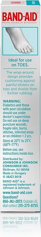 ضمادات لاصقة مائية من العلامة التجارية Band-Aid لبثور أصابع القدم، وسادة بثور مقاومة للماء، عدد 8 in Kuwait
