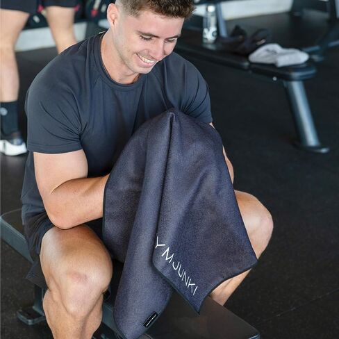 Gym Towel for Working Out (35 x 17 Inches) - 100% Recycled Microfiber, Lightweight Soft & Highly Absorbent Sports, Yoga & Workout Towel, Sweat Towel for Gym - Ideal Gift in Saudi Arabia