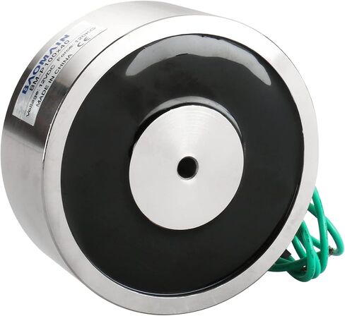 Baomain Magnet Electromagnet Solenoid 12V 1200N 264LB/120kg Force Electric Lifting 100mm P100x40 in Saudi Arabia