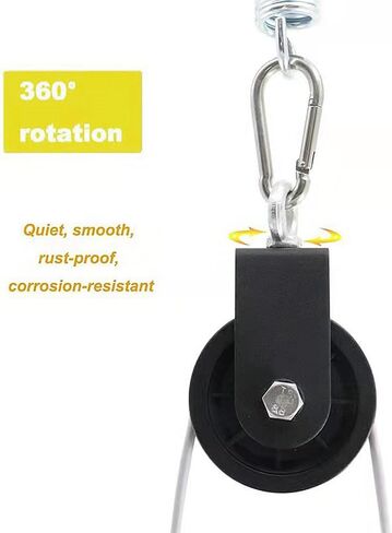 3.5 in 90mm Cable Pulley Attachments for Gym,Cable Pulley Wheel for Gym System Silence Pulley Rotation Traction Wheel Smooth Detachable 360 Rotation 1Pcs in Saudi Arabia