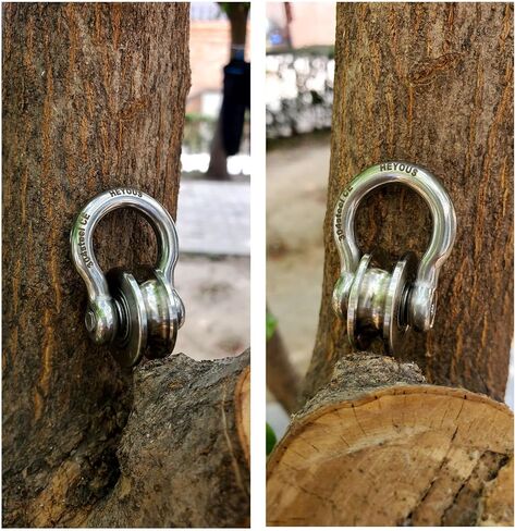 Long Bar Detachable U Shaped Pulley with Large Size Long Screw Groove Pulley Wheel Track Fixed Pulley Suitable for Wire Rope Traction Small Crane Salvage System Pulley Model Silver in Saudi Arabia