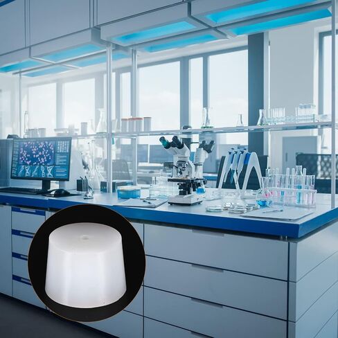 YOKIVE Silicone Rubber Stoppers with Hole, Tapered Plugs with High-Temperature Resistance | Protect Hole, Great for Lab Industry (White, 52mm to 59.7mm) in Saudi Arabia