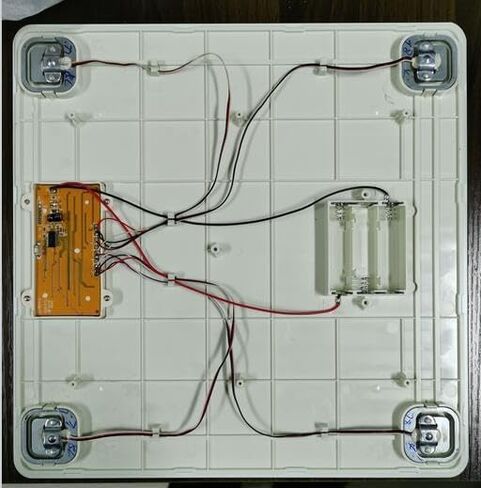 4pcs 50kg Human Scale Load Cell Weighing Sensor Resistance Strain Half-Bridge Sensor and 1pc HX711 AD Amplifier Weight Module in Saudi Arabia