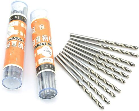 10Pcs 0.5mm Micro HSS Twist Drilling Bit Mini Electrical Drill Straight Shank Metal drill in Saudi Arabia