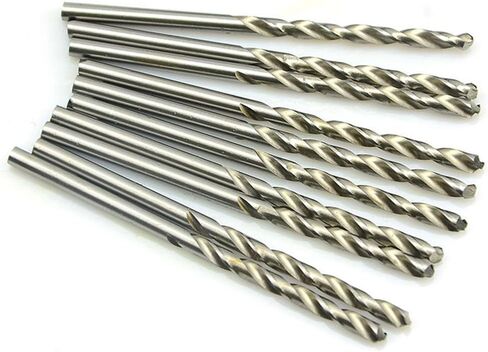 10Pcs 0.5mm Micro HSS Twist Drilling Bit Mini Electrical Drill Straight Shank Metal drill in Saudi Arabia