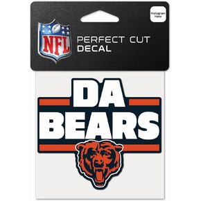 WinCraft Chicago Bears Slogan Perfect Cut Color Decal 4" x 4"