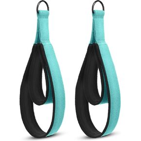 2 Pcs Pilates Straps Pilates Double Loop Straps Pilates Reformer Straps Pilates Accessories Yoga Exercise Straps Pilates Accessories Fitness D Ring Straps for Home Gym Workout