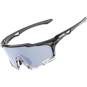 KAPVOE Cycling Glasses, PC Lens, Ventilation System, TR90 Frame, UV400 Protection, Men Women Sports Cycling Running