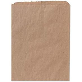 Premium Quality Paper bag – Slim Profile Kraft Notion Bag | Envelope Flat Merchandise Bag – Pinch Bottom Brown (Kraft, 6"x9") - 500/Pack