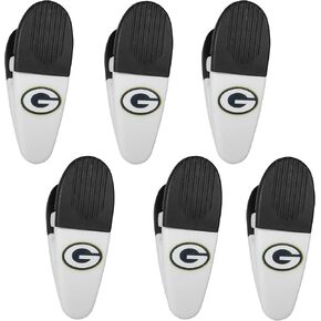Siskiyou Sports NFL Green Bay Packers Chip Clip Magnets, 6pk White, One Size