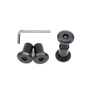 binifiMux 50pcs Black M8 Countersunk Rivet Socket Cap Connecting Bolts Cap Nuts Assortment Kit, M8 x 20mm/25mm/30mm/35mm/40mm