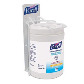 PURELL Hand Sanitizing Wipes Single Canister Bracket, Easy Fasten Wall Bracket for 270 Count PURELL Hand Sanitizing Wipes Canister - 9001-01