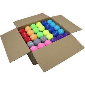 Tennis Balls, 90 Pack Training Tennis Balls,High Elasticity Practice Tennis Balls for Beginner, Exercise Playing Balls for Pet Dog
