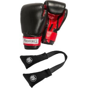 ProForce Leatherette Boxing Glove Bundle with Glove Guard Deodorizer