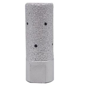 1" Vacuum Brazed Diamond Drum Wheel Coarse Grit Finger Bit with 5/8-11 Thread for Stone Sink Hole Edge