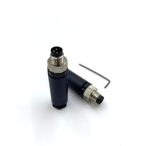 2Pcs M8 3 Pin Female Circular Connector, Field Assembly Wireable Sensor Straight Type A Code Adapter IP67 Waterproof Industrial Circular Connector 60V 4A AC/DC Unshiled