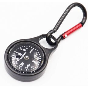 Compass Keychain Portable Metal Survival Compass for Hiking Camping Outdoors