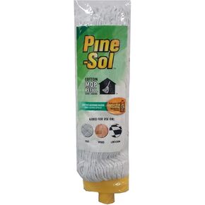 Pine-Sol Cotton Wet Mop Refill – Replacement Head Attachment, 300g | Heavy-Duty Cleaning for Indoor, Outdoor and Industrial Use