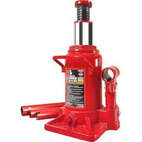 BIG RED TA91206-1 Torin 12 Ton Air Hydraulic Bottle Jack with Aluminum Alloy Pump/Pneumatic Quick Lift Welded Car Jack with Longer Lifespan,for Car, Pickup, Truck, SUV, Industrial Engineering,Red
