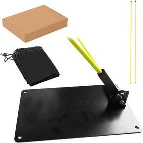 Golf Alignment Stick Holder Swing Practice Plate Plane Trainer Training Aid with Alignment Stick Base Gift Box