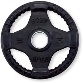 Body-Solid ORT10 Rubber Grip Plate Black 10lb