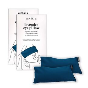 Weighted Lavender Flaxseed Eye Pillows for Relaxation,Yoga,Headache, Sinus,Dry Eyes,Migraine,Self Care,Hot & Cold Satin Eye Mask for Meditation,Pack of 2, Birthday gift (Dark Plum) [The Asli Co.]