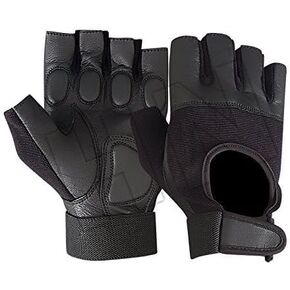 PRIME SPORTS All-Purpose Padded Leather Cycling Weight Lifting Wheelchair Gloves W-1019