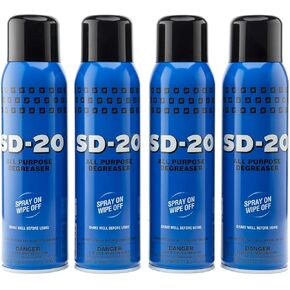 Spartan SD-20 All Purpose Degreaser 1 lb 2 oz/ 510g, Spray on-Wipe Off, Pack of 4