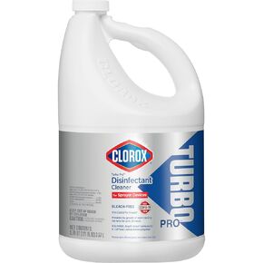 Clorox Turbo Disinfectant Cleaner for Sprayer Devices, Healthcare Cleaning and Industrial Cleaning, Bleach Free CloroxPro Disinfecting Cleaning, Kills Cold and Flu