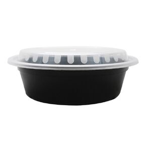 Karat IM-FC4032B 32 oz PP Microwavable Containers Polypropylene - Black (Case of 150)