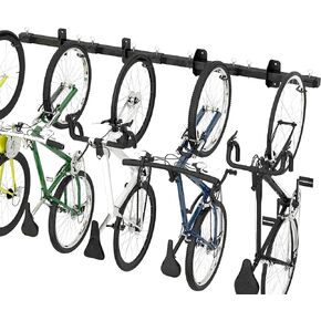 Bike Storage Rack with Shelf, Bike Wall Mount Garage Stand, Bike Hanger Storage Bicycles Hanger Hooks Bike Hooks for Garage Organizer