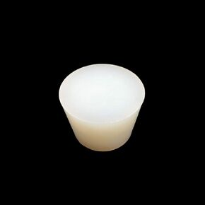 YEJI 4658 White Solid Silicon Rubber Stopper Tapered Shaped Rubber Stopper Lab Bottle Stopper 11# Size 1 Pcs
