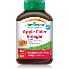 Jamieson Apple Cider Vinegar & Chromium, 120 caplets