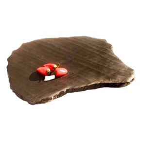 Steelite Resin Display Serving Tray, Kenny Mack Jagged Edge Uneven 14.5" Gastronorm Buffet Table Presentation Food Server Charcuterie Board, Commercial Foodservice Restaurant Hotel Use, Expresso Brown