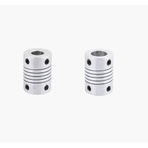 8mm to 10mm Shaft Coupling 25mm Length 19mm Diameter Stepper Motor Coupler Aluminum Alloy Joint Connector for 3D Printer CNC Machine DIY Encoder(Pack of 2）
