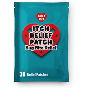 Heart Insect Bite Itch Relief Patch, All natural After Bite Insect Bite Treatment, Anti Itch Cream Alternative, for Mosquitos, Ticks, No-See-Ums, Midges bites, Instantly Reduce Swelling